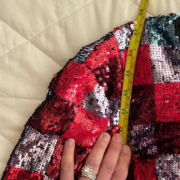 Escada Sport Deighty Checkered Sequin Dress Size 40 EU / Large USA - Picture 9 of 16